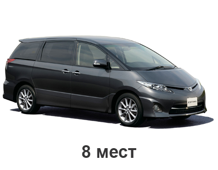 EVA автоковрики для Toyota Estima III 8 мест (ACR50/GSR50) 2006-2012 — estima8m